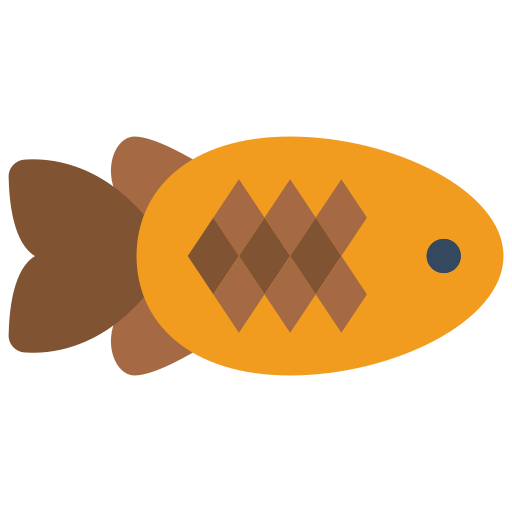 Pinecone fish Basic Miscellany Flat icon
