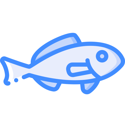 Fish Basic Miscellany Blue icon