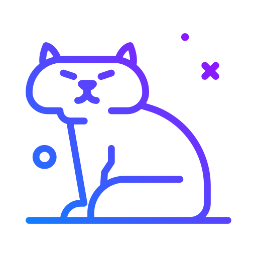 gato Generic Gradient icono