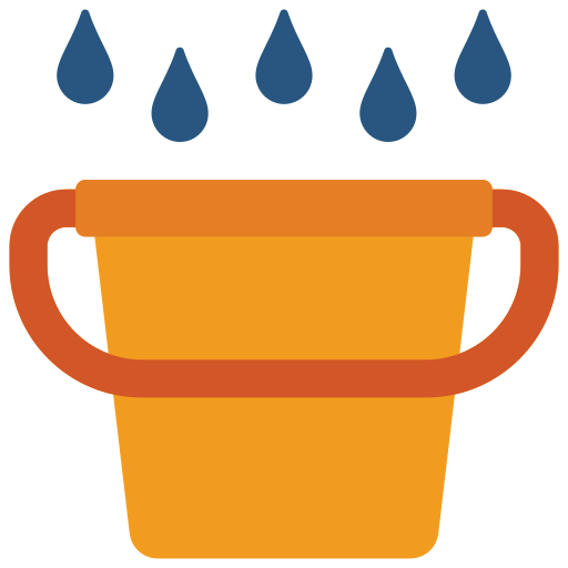 Bucket Basic Miscellany Flat icon