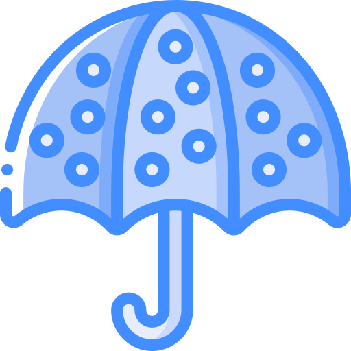 Umbrella Basic Miscellany Blue icon