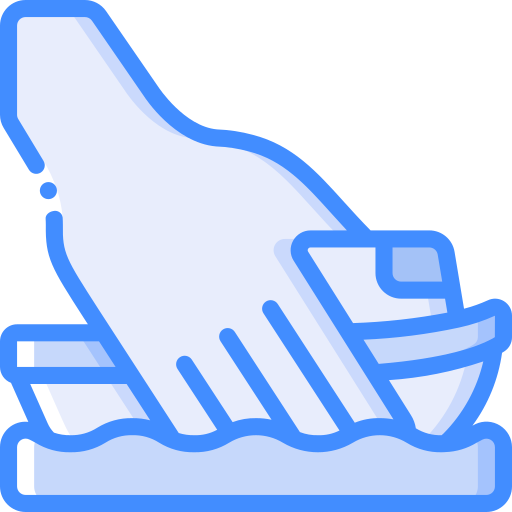 Toy boat Basic Miscellany Blue icon
