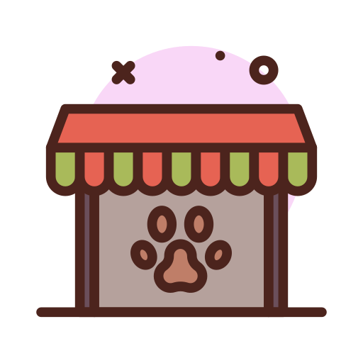 la tienda de animales Darius Dan Lineal Color icono