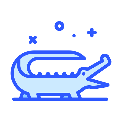 Crocodile Darius Dan Blue icon
