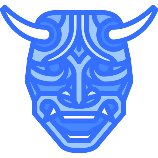 masker Coloring Blue icoon