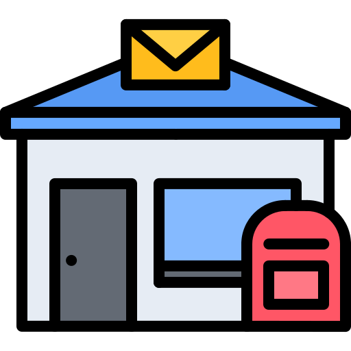 Post office Coloring Color icon