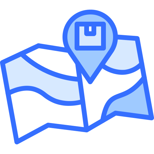 Delivery Coloring Blue icon