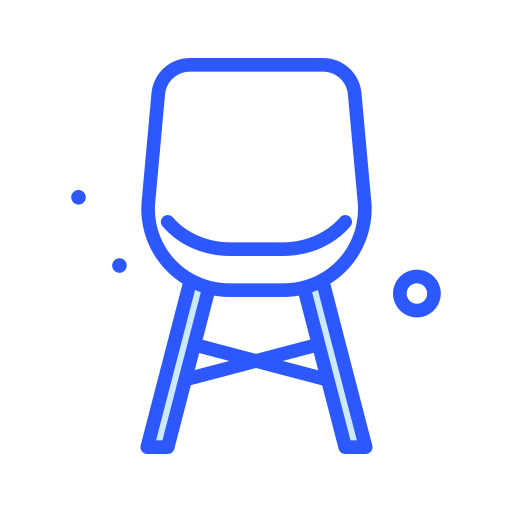 stoel Darius Dan Blue icoon
