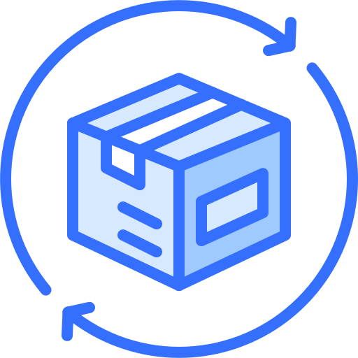 Box Coloring Blue icon