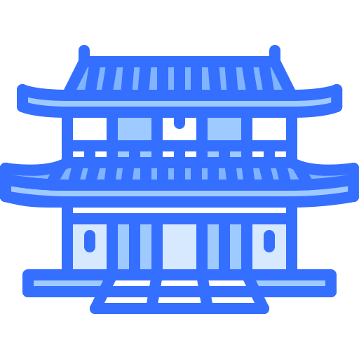 寺 Coloring Blue icon