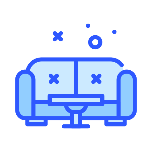 sofa Darius Dan Blue ikona