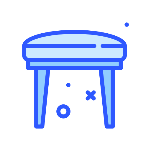 stołek Darius Dan Blue ikona