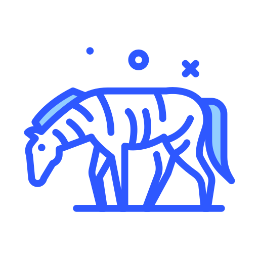 zebra Darius Dan Blue icoon