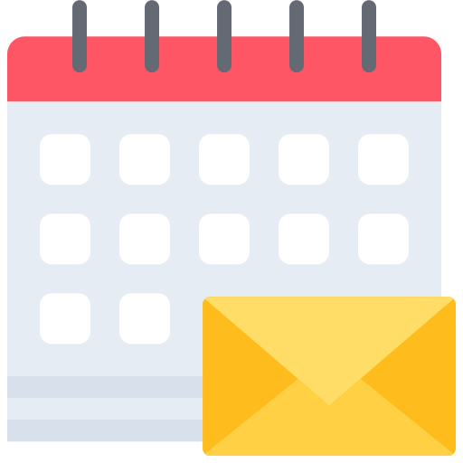 kalendarz Coloring Flat ikona