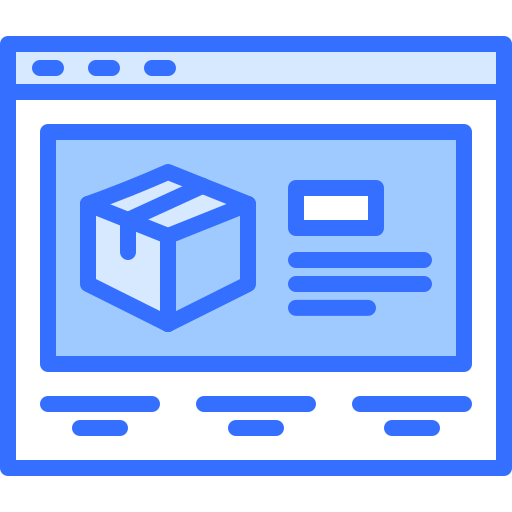 Delivery Coloring Blue icon