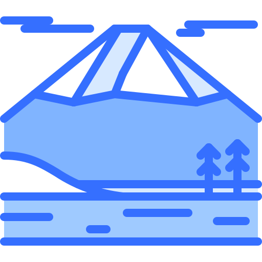 富士山 Coloring Blue icon