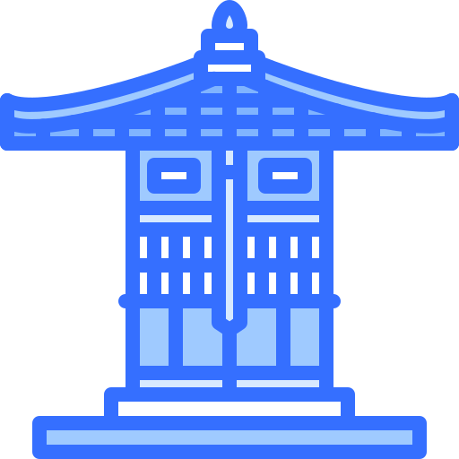 Temple Coloring Blue icon