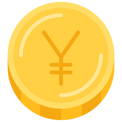 yen Coloring Flat icoon
