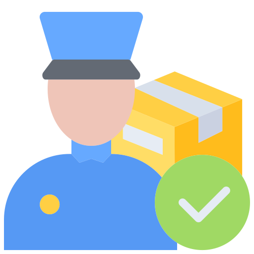 Customs agent Coloring Flat icon