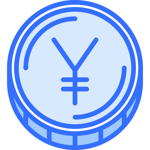 yen Coloring Blue icon