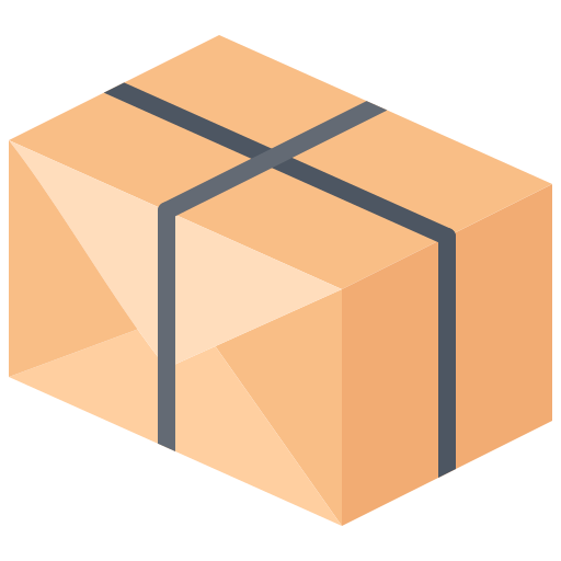Parcel Coloring Flat icon