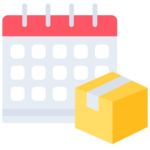 Calendar Coloring Flat icon