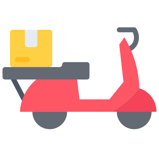 Delivery service Coloring Flat icon