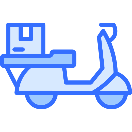 Delivery service Coloring Blue icon