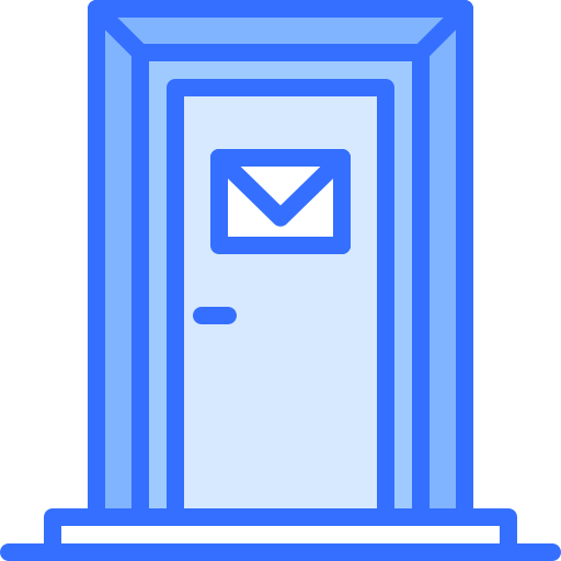 ufficio postale Coloring Blue icona