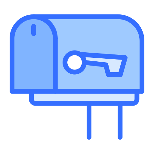 briefkasten Coloring Blue icon