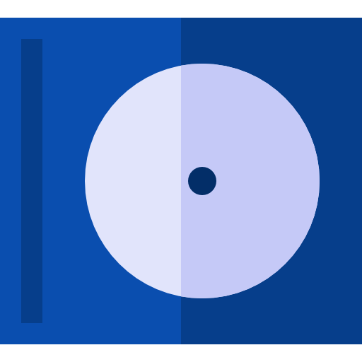 disque compact Basic Straight Flat Icône