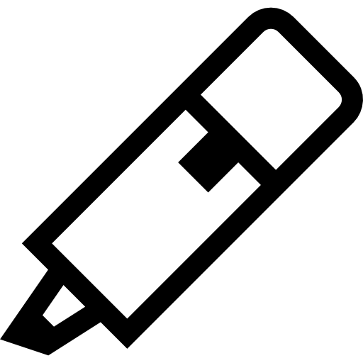 textmarker Basic Straight Lineal icon