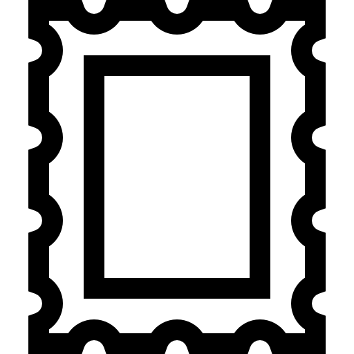 timbre Basic Straight Lineal Icône