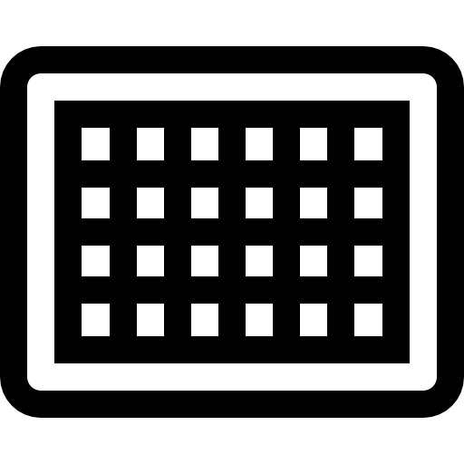 corte Basic Straight Lineal icono
