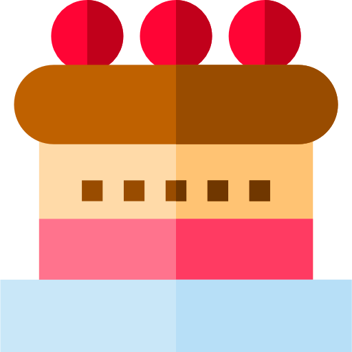 pedazo de pastel Basic Straight Flat icono