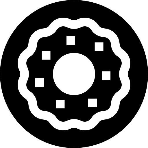rosquilla Basic Straight Filled icono