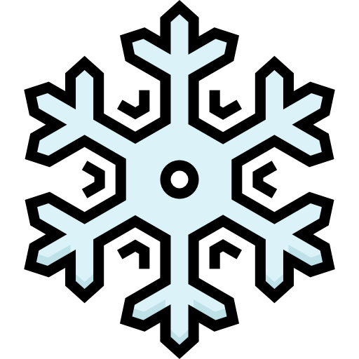 flocon de neige Detailed Straight Lineal color Icône