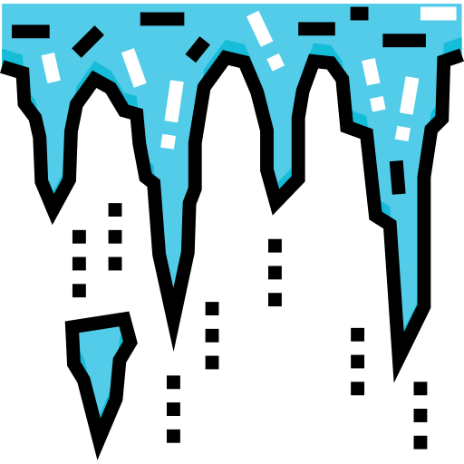Icicle Detailed Straight Lineal color icon