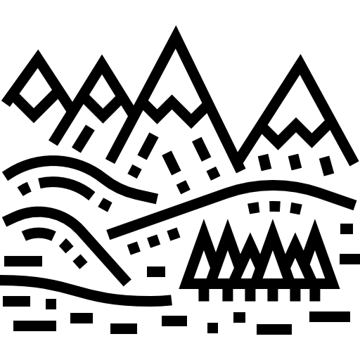 paisaje Detailed Straight Lineal icono