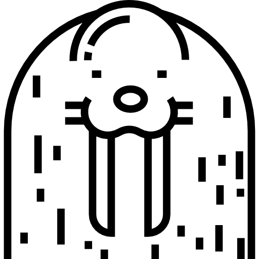 Морской лев Detailed Straight Lineal иконка