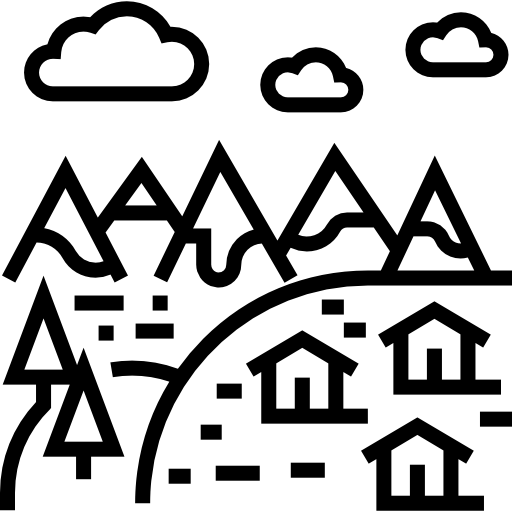경치 Detailed Straight Lineal icon