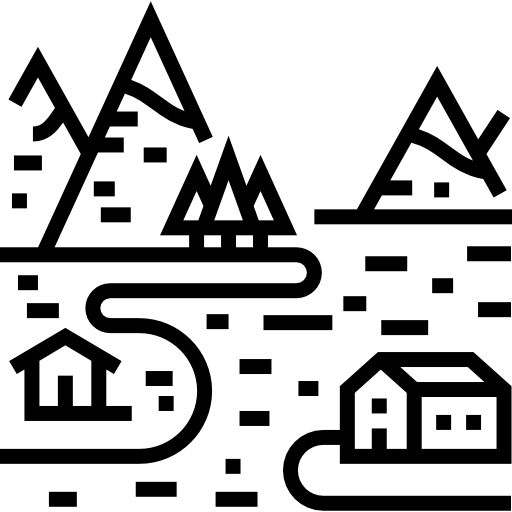 경치 Detailed Straight Lineal icon