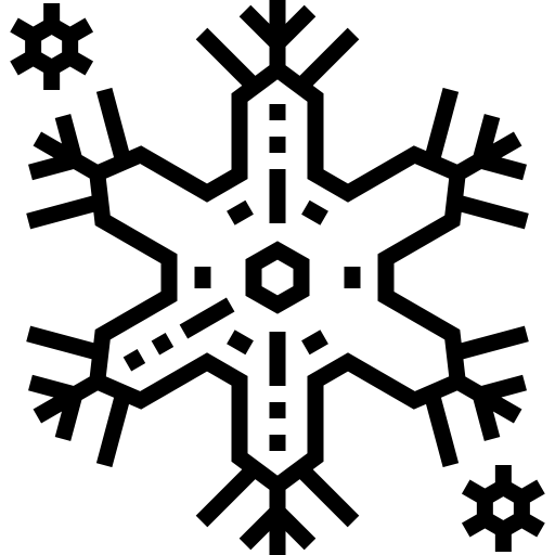 スノーフレーク Detailed Straight Lineal icon