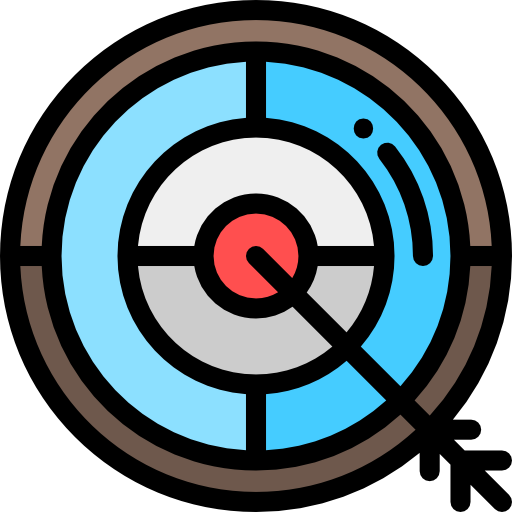 Target Detailed Rounded Lineal color icon