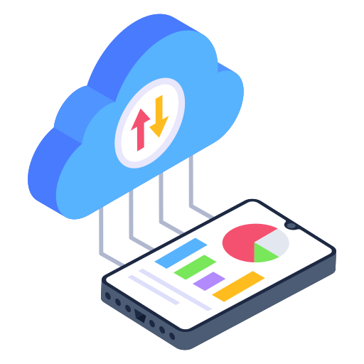 Cloud data Generic Isometric icon