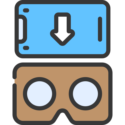 gafas de realidad virtual Juicy Fish Soft-fill icono