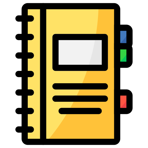 Notebook Generic Outline Color icon