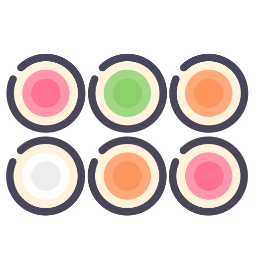 Sushi roll Generic Flat icon