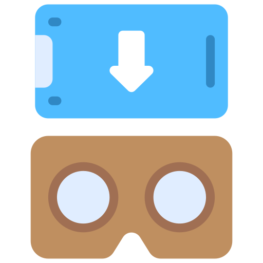gafas de realidad virtual Juicy Fish Flat icono