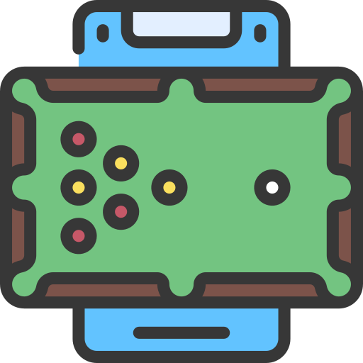 Pool table Juicy Fish Soft-fill icon